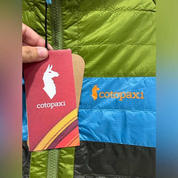 Cotopaxi Men's XL Capa Hybrid Insulated Hooded Jacket Green Grey Cedar Iron NWT - Picture 4 of 14